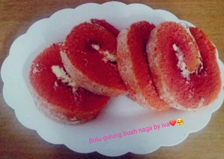 Resep Bolu gulung buah naga oleh Dapue Cutkak Iva Cookpad Resep Bolu gulung buah naga oleh Dapue Cutkak Iva Cookpad