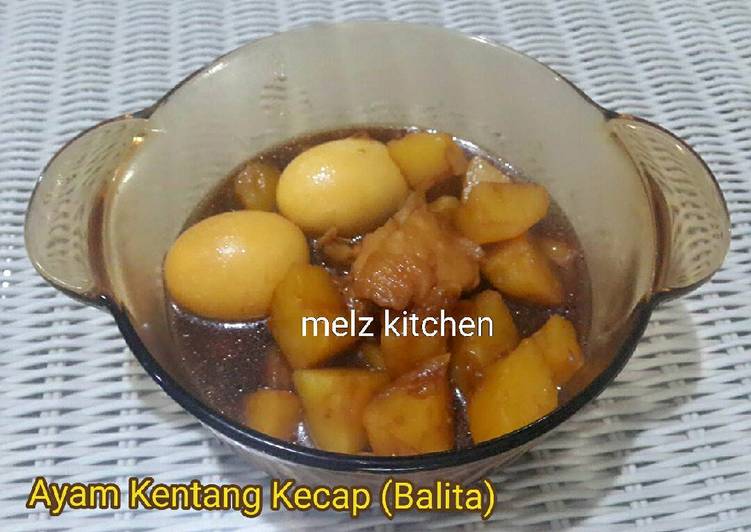 cara membuat Ayam Kentang Kecap (Balita)