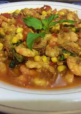 Udang Dower (udang bumbu pedas)