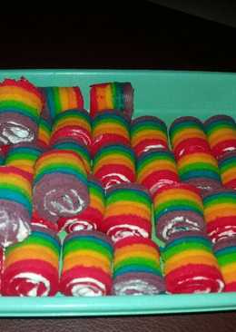 Bolu kukus rainbow mini