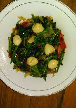 Cah Kangkung Telur Puyuh Kecap Shoyu