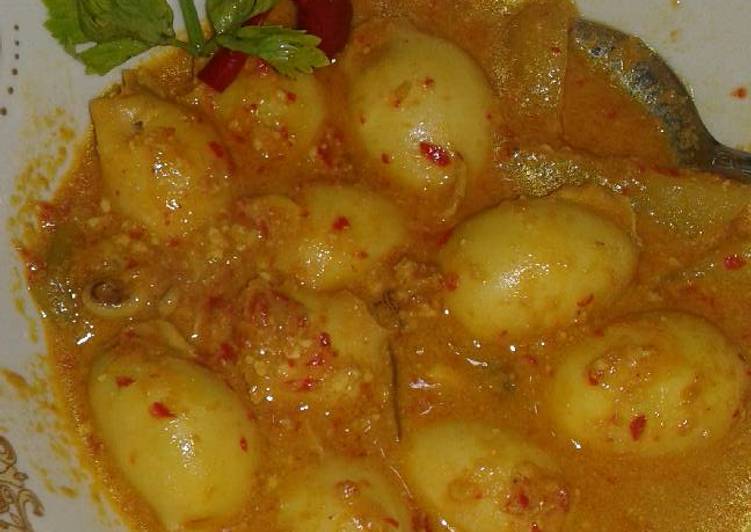 resep Gulai cumi bunting isi tahu