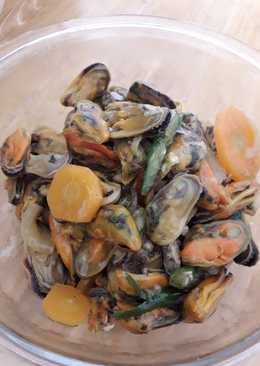 Kerang hijau kupas tumis saos tiram (menu anak)