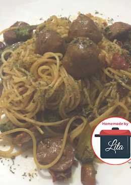 Tomatoes meatball spagetti #homemadebylita