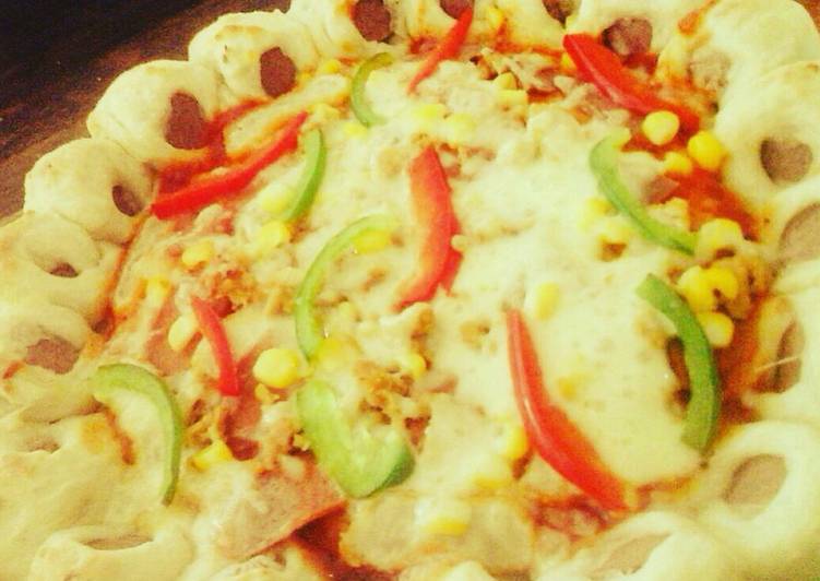 resep makanan Sausage Bite Pizza