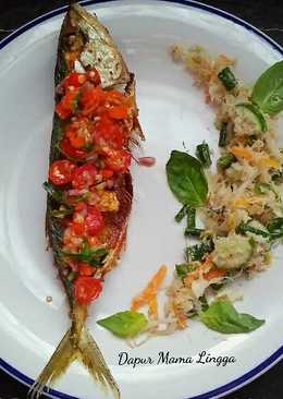 Ikan kembung goreng sambal matah