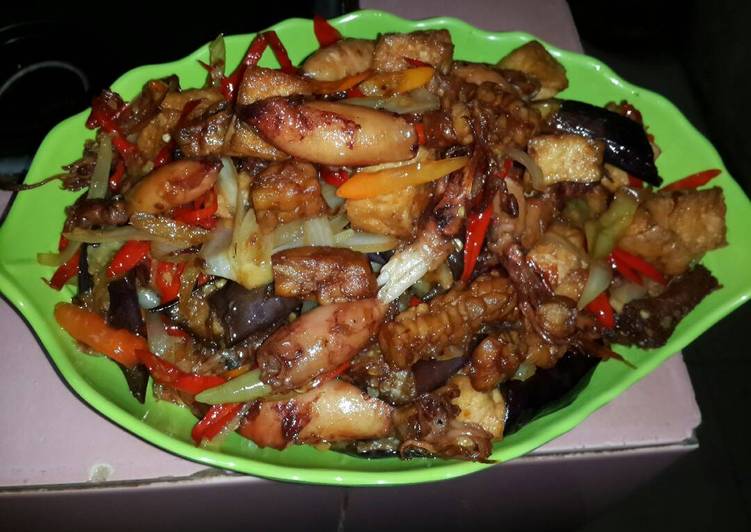 resep masakan Cumi asin manis pedas cabe merah