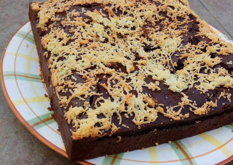 resep lengkap untuk Moist choco brownies