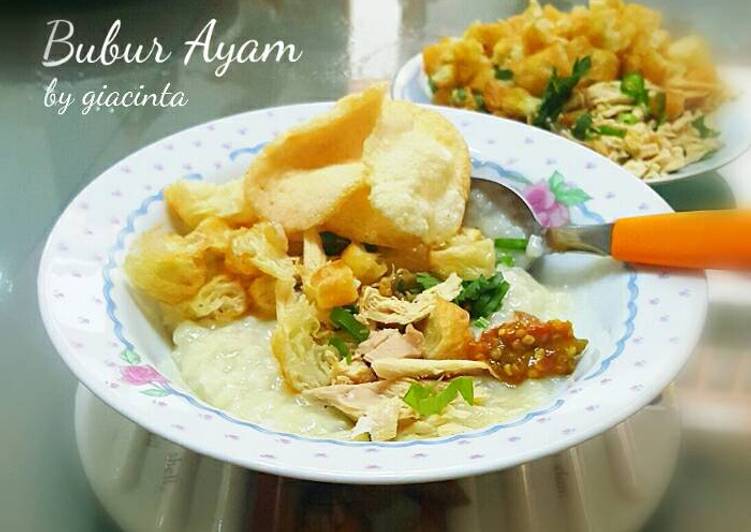 gambar untuk cara membuat Bubur Ayam Cakue