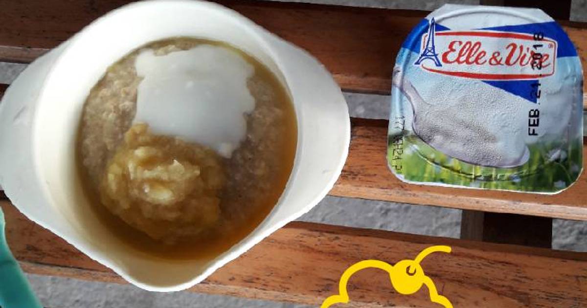 Resep Oat yogurt apple -MPASI 9+ oleh Hari Arzya - Cookpad