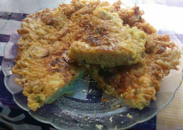 resep Pizza Mie / Milor (Mie Telor)