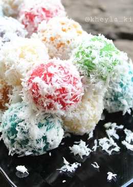 Kelepon Rainbow Tanpa Air Kapur Sirih