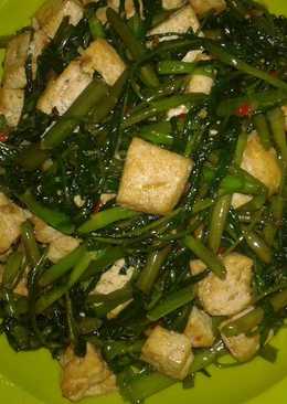 Tumis tahu kangkung