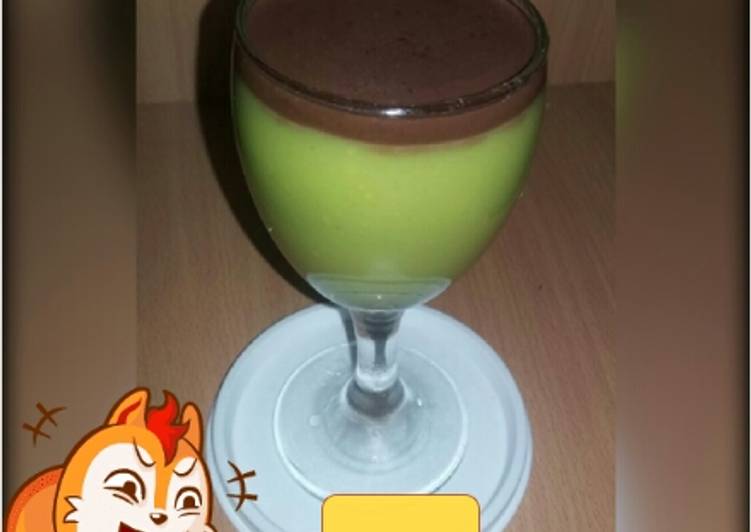 gambar untuk resep Avocado pudding w/ choco vla