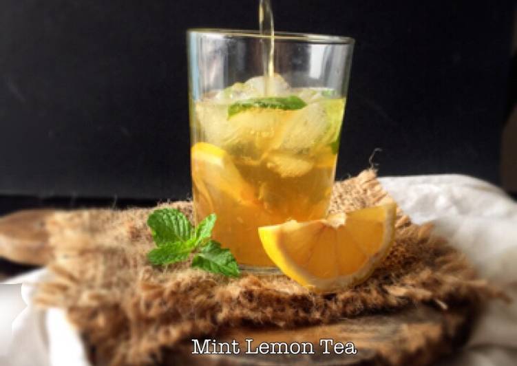 resep Mint lemon tea