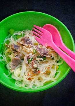 Bihun kuah ampela ayam