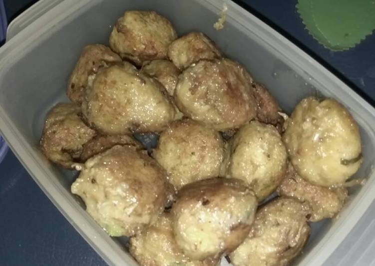 resep makanan Potato Noodle Balls