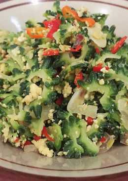 Tumis Pare kombinasi Telur Ayam