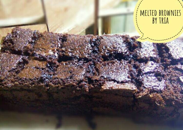 gambar untuk cara membuat Brownies tanpa DCC (Melted)