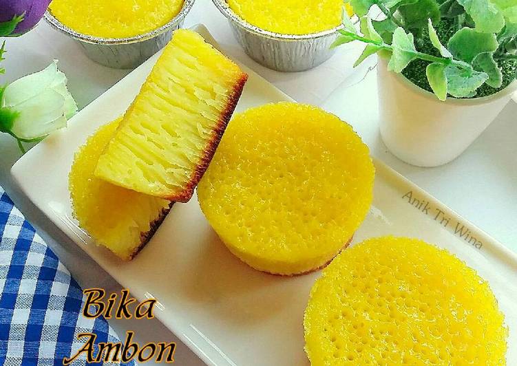 Resep Bika Ambon Ekonomis (tanpa cetakan) - Anik wina