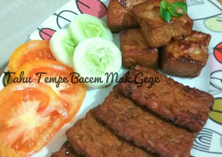 Resep Tahu Tempe Bacem