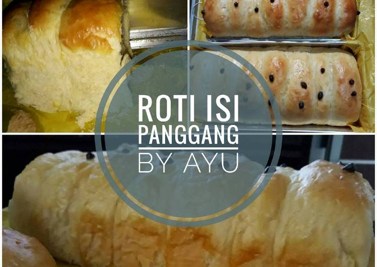 resep makanan Roti isi panggang (coklat, keju, abon, kacang)