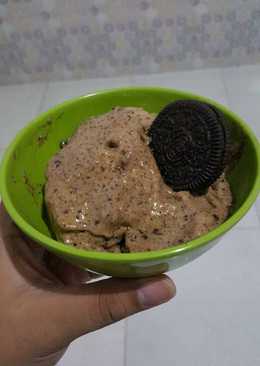 Es Krim Coklat Pisang Oreo