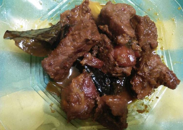 Daging Sapi Bumbu Lapis (gepuk tanpa santan)