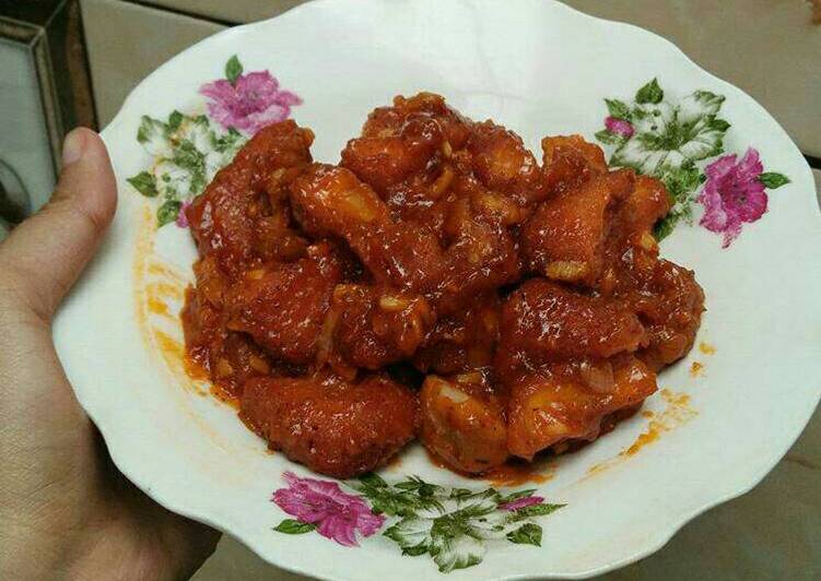 resep makanan Chicken nugget and Meatball with Spaghetti sauce