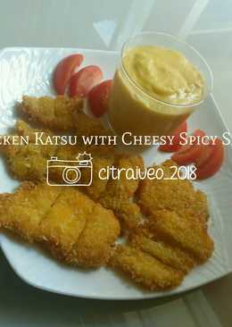 Chicken Katsu with Cheesy Spicy Sauce