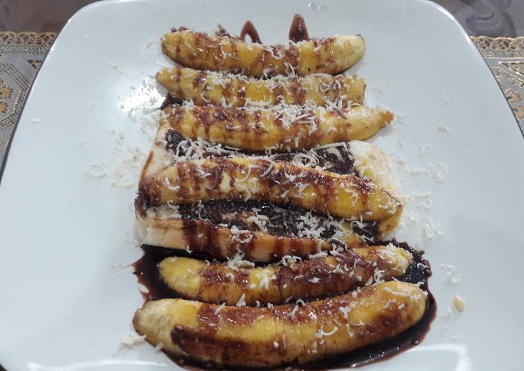 cara membuat Pisang bakar keju coklat susu sehat lezat#Indonesiamemasak????