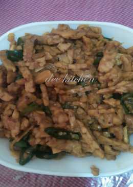 Tumis tempe cabe hijau