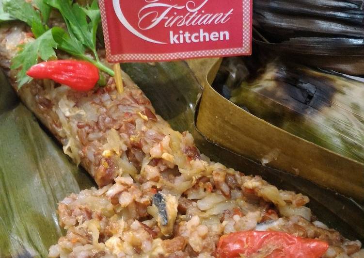 resep lengkap untuk Nasi Merah Bakar Ikan Tuna Mangga Muda (Diet Enak Diabetes)