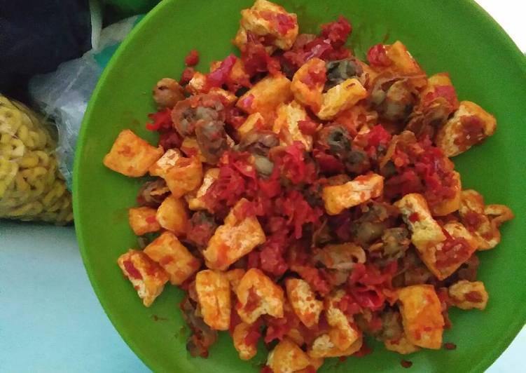 resep masakan Sambal Kerang Tahu Sederhana