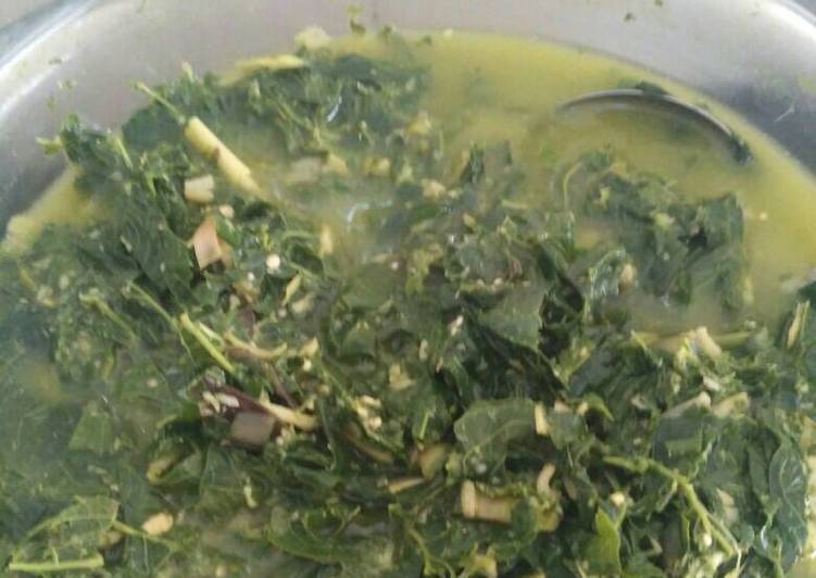 gambar untuk resep makanan Daun ubi tumbuk