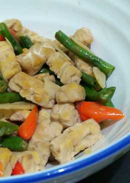 Tumis Tempe Kacang Panjang