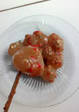 Cilok empuk sambal kacang