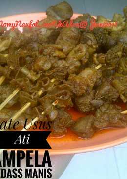 Sate Usus Ati Ampela Pedas Manis