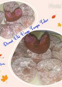 Donat Ubi Ungu Tanpa Telur