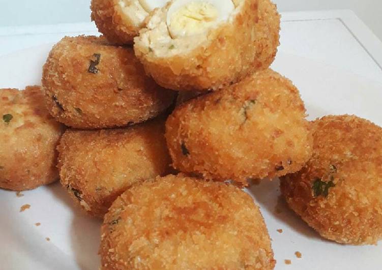 resep makanan Bola Tahu isi Telur Puyuh