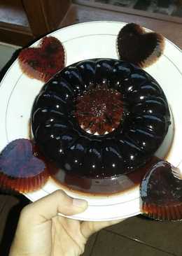Si kecil ingin d buatkan puding coklat alhasil jadi deh