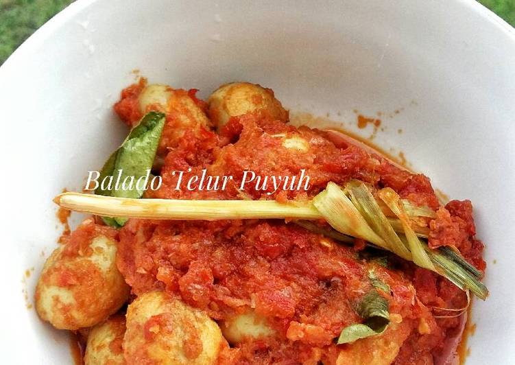 bahan dan cara membuat Balado Telur Puyuh