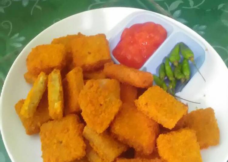 bahan dan cara membuat Nuget tempe renyah