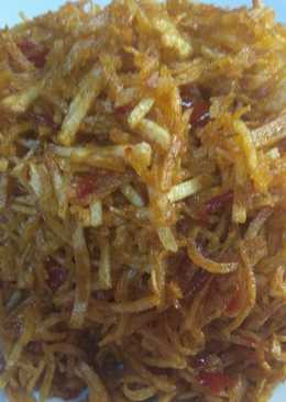 Kentang garing pedas manis