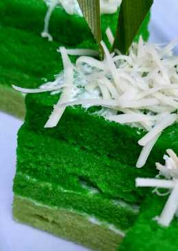 Ombre Pandan Cheese Cake