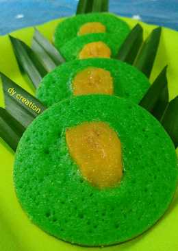 Pukis duet pandan pisang
