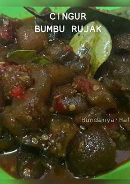 Cingur sapi bumbu rujak