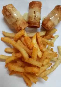 Sosis roll & kentang goreng