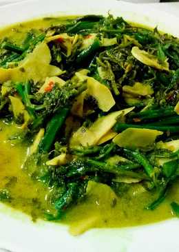 Pakis rebung kuah santan