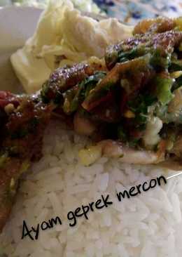 Ayam geprek mercon